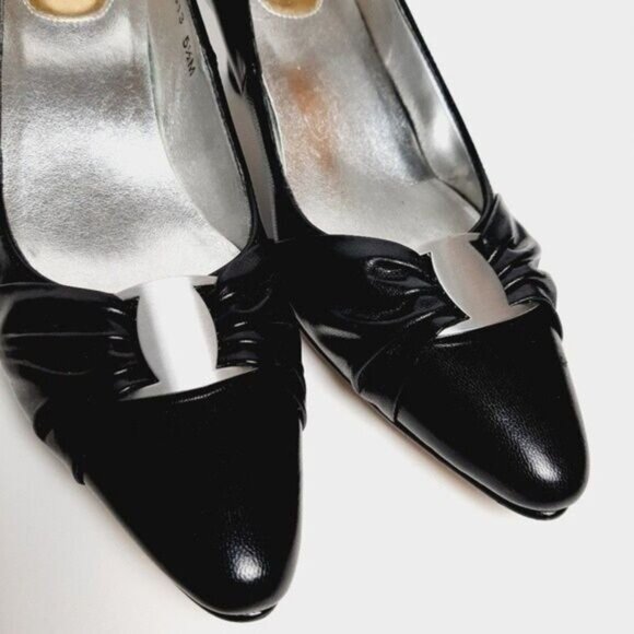 ROS HOMMERSON Black Leather Pumps Shoes Sz 5.5 M - Picture 5 of 11